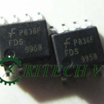 FDS9958, 9958 IC điều khiển Mosfet kênh P 60V 2.9A SOP8